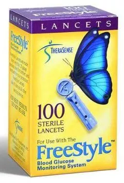 Abbott Lancet Freestyle Incision Device Needle 1.8 mm Depth 28 Gauge - M-795795-2182 | Case of 24