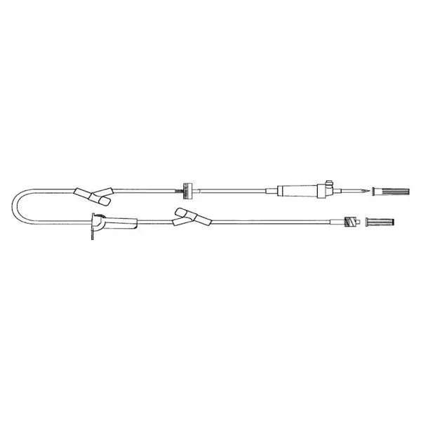 Advanced Medical Systems IV Extension Set 20Drp 105 2Y-Inj St M LL Universal Spike 50/Ca