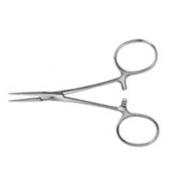 AesculapForcep Hemostatic Hartman-Mosquito 4" Curved 1x2 Teeth SS Ea
