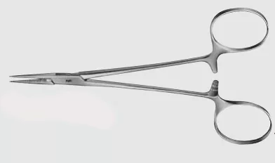 AesculapForcep Micro Halsted 5" Curved 125mm Ea
