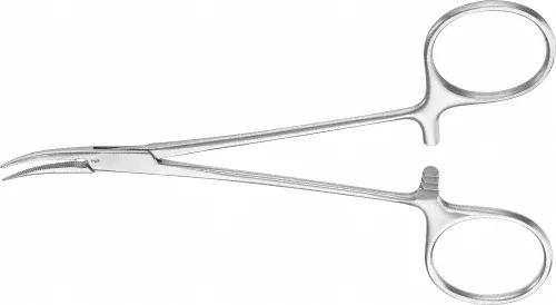 AesculapForcep Micro Halsted 5" Straight 125mm Ea