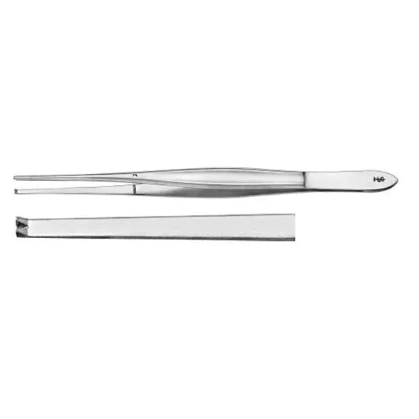 AesculapForcep Tissue Cushing 7" 1x2 Prong Ea