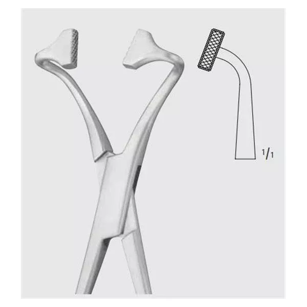 AesculapForcep Towel 5-1/4" Non-Perforated Ea