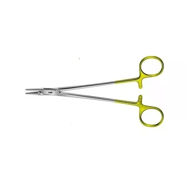 AesculapHolder Needle Mayo-Hegar 7" Cross Serrated Straight Blnt SS/TC Ea