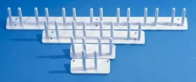 Alimed Apron Rack Wall Mounted 4 Hooks White - M-539050-2343 | Each