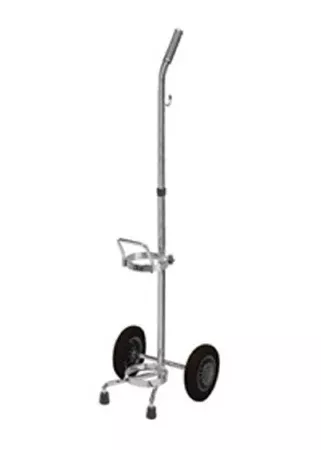 Alimed D or E Oxygen Cylinder Cart AliMed Chrome Plated Steel Silver - M-902138-4862 | Each