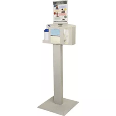 Alimed PPE Dispenser Wall Mount / Counter White 18 X 10-1/2 X 4-1/2 Inch Quartz ABS Plastic / Powder-Coated Steel - M-1066393-1095 | Each