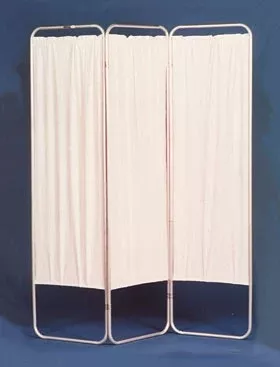 Alimed Privacy Screen Folding 3-Panel Aluminum / Vinyl - M-624484-3005 | Each