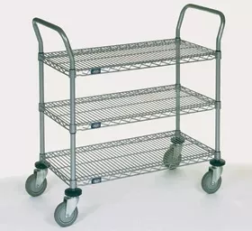 Alimed Utility Cart Nexel Chrome Plated 24 Inch Silver - M-642058-2986 | Each