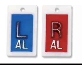 Alimed X-Ray Marker Set 5/8 Inch Blue / Red Left / Right 1 Set - M-767362-4743 | Each