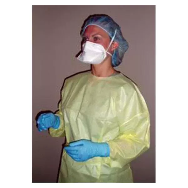 AMD Ritmed Gown Isolation Large Yellow Knit Cuff 100/Ca (A69971)