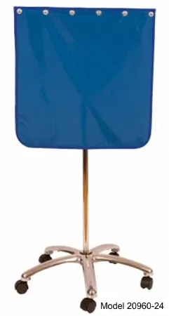 AMD Technologies Adjustable Shield 24 to 48 Inch, Portable, Beige Coated Lead Vinyl, Chrome Frame - M-869172-3417 | Each