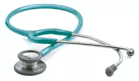 American Diagnostic Corp Classic Stethoscope Adscope 603 Caribbean Blue 1-Tube 22 Inch Tube Double-Sided Chestpiece - M-802582-2572 | Each