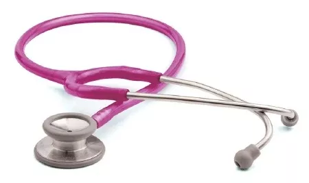 American Diagnostic Corp Classic Stethoscope Adscope 603 Raspberry 1-Tube 22 Inch Tube Double-Sided Chestpiece - M-797061-2702 | Each