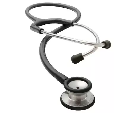 American Diagnostic Corp Classic Stethoscope Adscope Black 1-Tube 22 Inch Tube Double-Sided Chestpiece - M-472754-3165 | Each