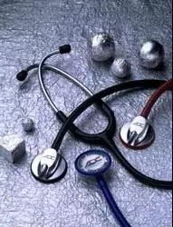 American Diagnostic Corp Classic Stethoscope Adscope Royal Blue 1-Tube 22 Inch Tube Single Head Chestpiece - M-641121-4882 | Each