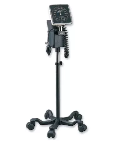 American Diagnostic Corp Freestanding Aneroid Sphygmomanometer with Cuff Diagnostix 2-Tube Mobile Adult Size 11 Cuff - M-257015-4926 | Each