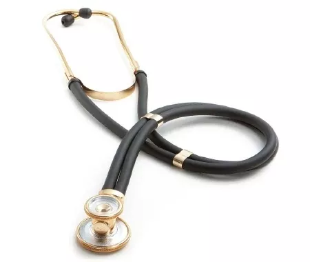 American Diagnostic Corp Sprague Stethoscope Adscope Black 2-Tube 22 Inch Tube Double-Sided Chestpiece - M-256916-1193 | Each