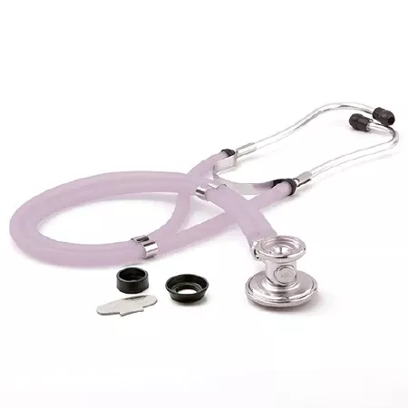 American Diagnostic Corp Sprague Stethoscope Adscope Lavender 2-Tube 22 Inch Tube Double-Sided Chestpiece - M-256894-1544 | Each