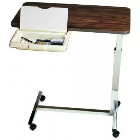 AmFab Company Overbed Table with Vanity Non-Tilt Automatic Spring Assisted Lift 28 to 45 Inch Height Range - M-676558-2007 | Each