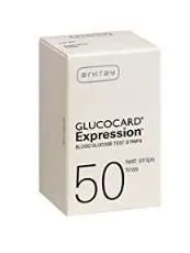 Arkay USA Inc Blood Glucose Test Strips Glucocard 50 Strips per Box plus 0 1 Sensor Sample size: 0.5 Microliter For Glucocard Blood Glucose Monitoring Meter - M-1103988-4605 | Box of 50