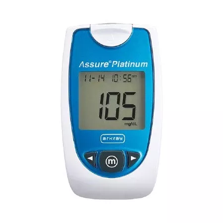 Arkray USA Blood Glucose Meter Assure Platinum 7 Second Results Stores Up To 500 Results , 7 , 14 , and 30 Day Averaging Auto Coding - M-721220-4886 | Each