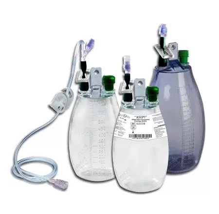 B. Braun Interventional Drainage Bottle ASEPT 600 mL - M-839016-1278 | Case of 10