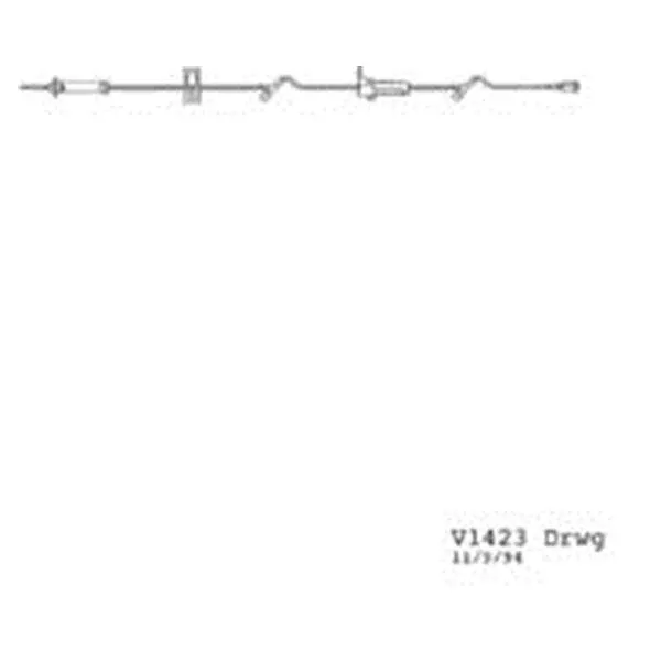 B Braun MedicalIV Administration Set 2 Inj Sites: 82", 6 106 15Drp 19mL Ea, 50 EA/CA (V1423)