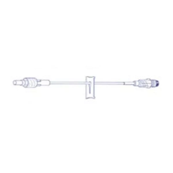 Baxter Healthcare IV Extension Set 14 Preattached Inj St M LL Adptr/Clr 48/Ca