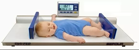 Befour Baby Scale Opti-Ped Digital LCD Display 60 lbs. Capacity Blue / White Battery Operated - M-1146213-4714 | Each
