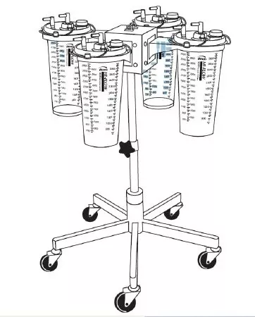 Bemis Healthcare Suction Canister Stand - M-185470-1624 | Case of 1