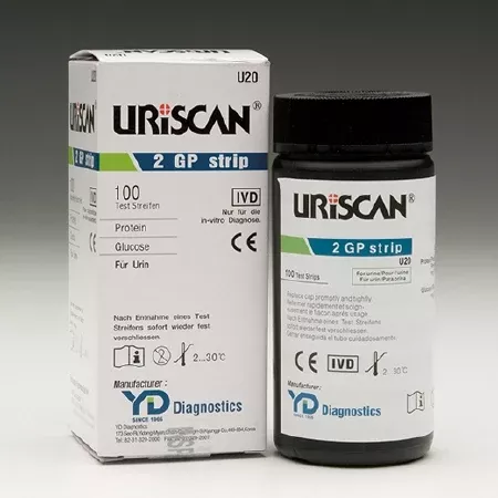 Biosys Labs Regent Strips Uriscan Glucose, Protein 100 per Bottle - M-1067232-4645 | Case of 1000