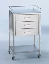 Blickman Anesthesia Utility Table Galaxy 20 X 16 X 34 Inch Stainless Steel 4 Drawers - M-179242-4618 | Each