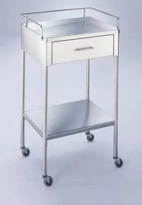 Blickman Anesthesia Utility Table George 20 X 16 X 34 Inch Stainless Steel 2 Drawers - M-179238-2445 | Each