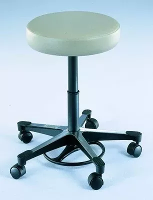 Blickman Exam Stool Blickman Built Backless Pneumatic Height Adjustment 5 Casters Black - M-564318-2746 | Each