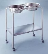 Blickman Solution Stand Snyder 8.5 Quart 2 Basin H-Shaped Brace 33 Inch 29 Inch - M-179265-2354 | Each