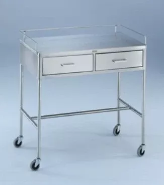 Blickman Utility Table Crescent 20 X 34 X 36 Inch Stainless Steel 2 Drawers - M-718498-2785 | Each