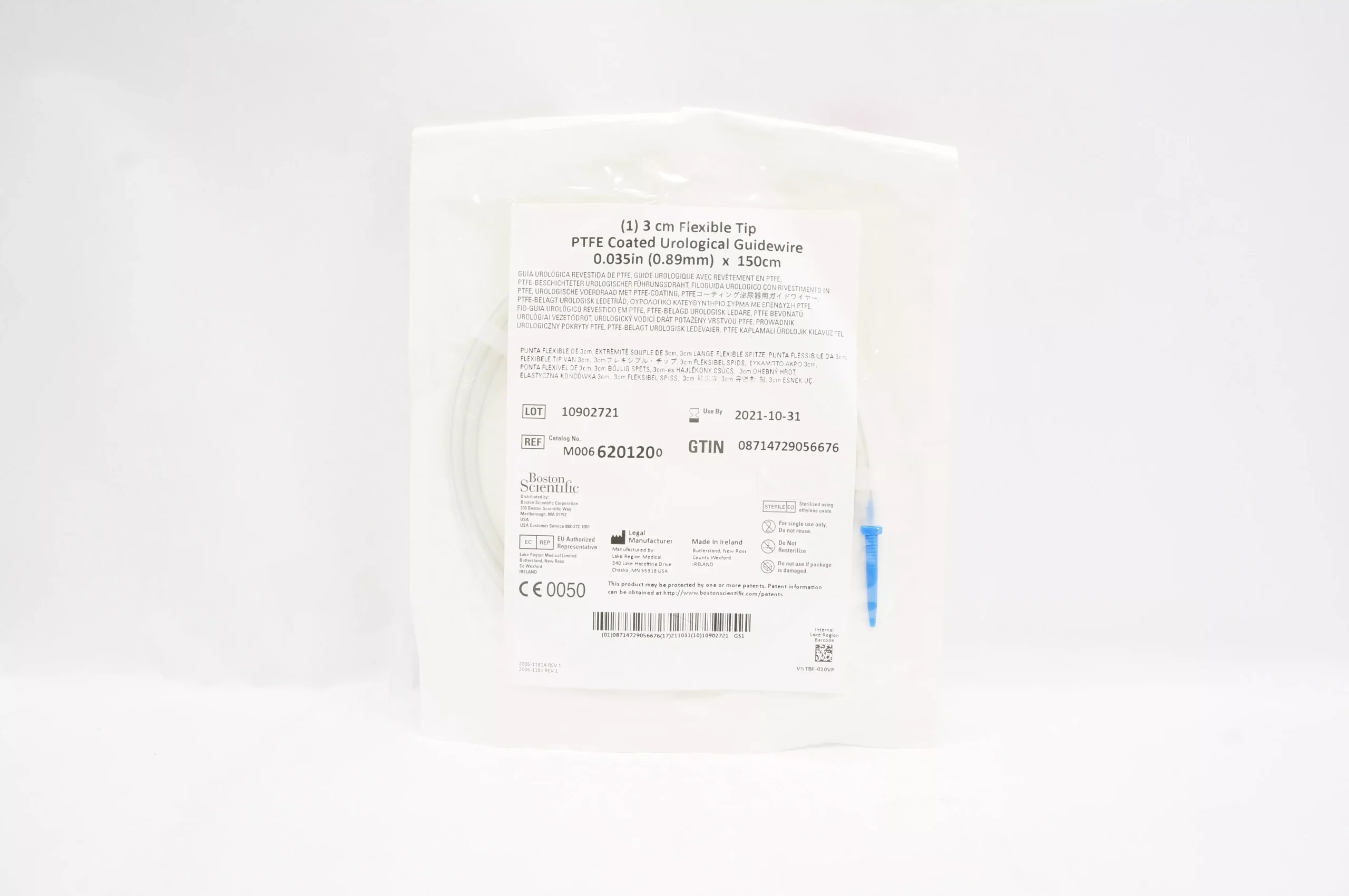 Boston Scientific M0066201200 3cm Flexible Tip PTFEGuidewire 0.035inch x150cm(x)
