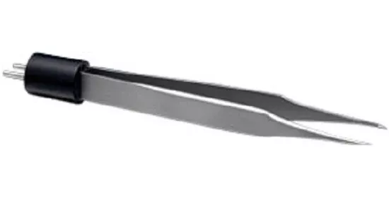 Bovie/Aaron Medical Forcep Tenzel 4" 0.5mm Tip Insulated/Bipolar Ea