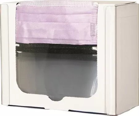 Bowman Manufacturing PPE Dispenser BOWMAN Wall Mount 1-Box Capacity Clear 9-3/16 W X 7-1/2 H X 4-3/16 D Inch PETG Plastic - M-784922-3119 | Each