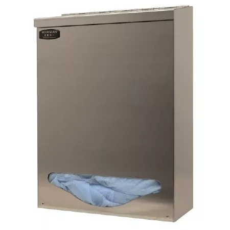 Bowman Manufacturing PPE Dispenser BOWMAN Wall Mount 1-Compartment Silver 5.76 X 12.21 X 17.07 Inch Stainless Steel - M-978591-3202 | Each