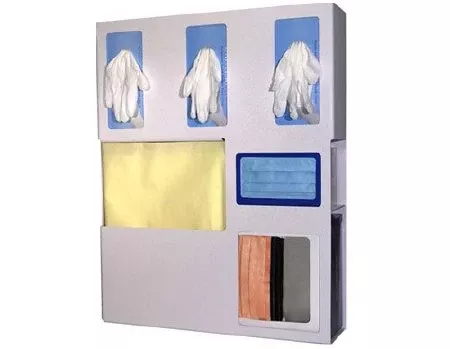 Bowman Manufacturing PPE Dispenser BOWMAN Wall Mount Quartz Beige 4.75 X 20.05 X 25.25 Inch ABS Plastic - M-787828-2531 | Each