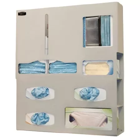 Bowman Manufacturing PPE Dispenser BOWMAN Wall Mount Quartz Beige Aluminum - M-940632-4523 | Case of 1
