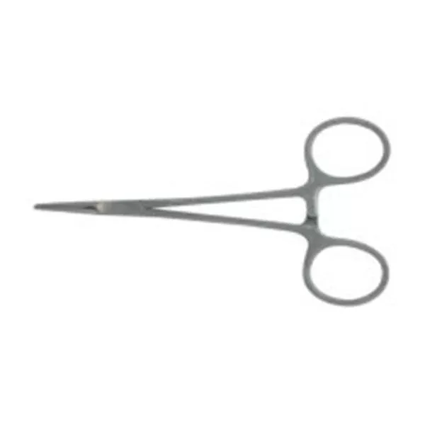 BR Surgical Forcep Hemostatic Halsted 5" Curved 1x2 Teeth Micro SS Ea