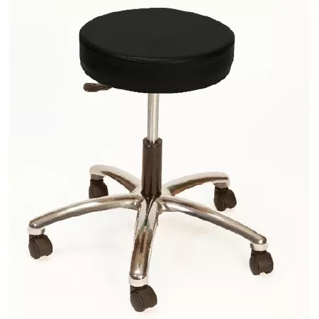 Brandt Industries Exam Stool Pneumatic Height Adjustment 5 Leg Casters Black - M-786738-2849 | Each