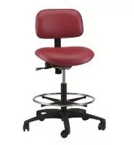 The Brewer Company Industrial Stool Task Series Pneumatic Height Adjustment 5 Casters Clamshell - M-1077125-4328 | Each