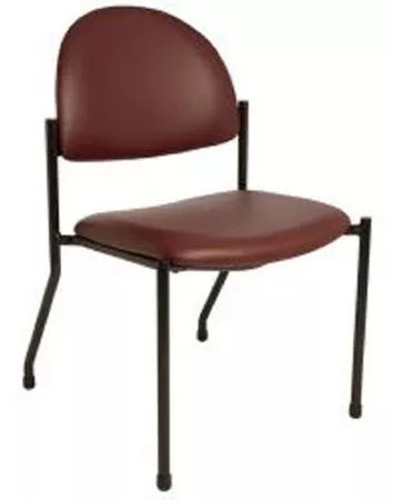 The Brewer Company Side Chair 1250 Series Tapestry / Red Without Armrests Poly-Foam Upholstery - M-1034583-1953 | Each