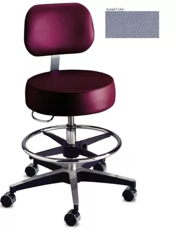 The Brewer Company STOOL, EXAM W/BACKREST/FT RESTBLU FOG - M-531876-3817 | Each