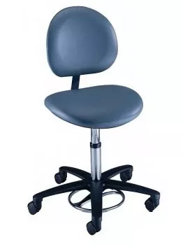 The Brewer Company Surgeon Stool Millennium Series Contoured Backrest Pneumatic Height Adjustment 5 Casters Black - M-1016153-2230 | Each