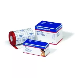 BSN Medical Dressing Fixation Hypafix Polyurethane 5cmx10m Transparent Rl, 12 RL/CA (72378-00)